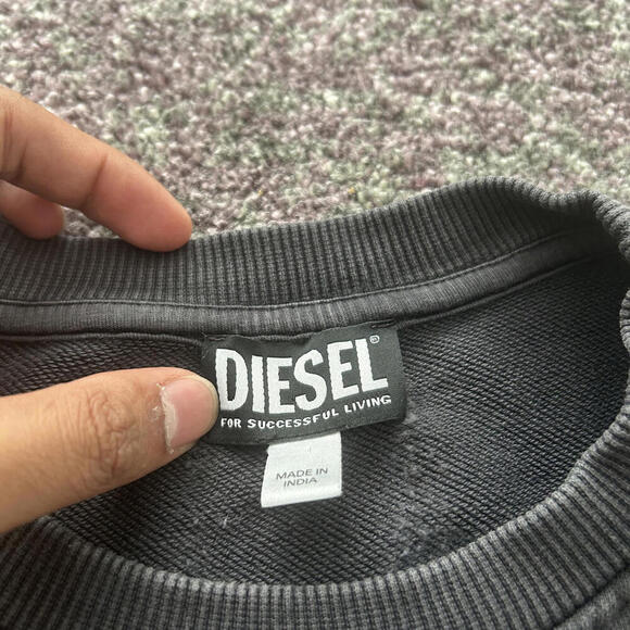 Diesel ‘S-GINNLONG’ Fly Embroidered Sweatshirt - Picture 4 of 5